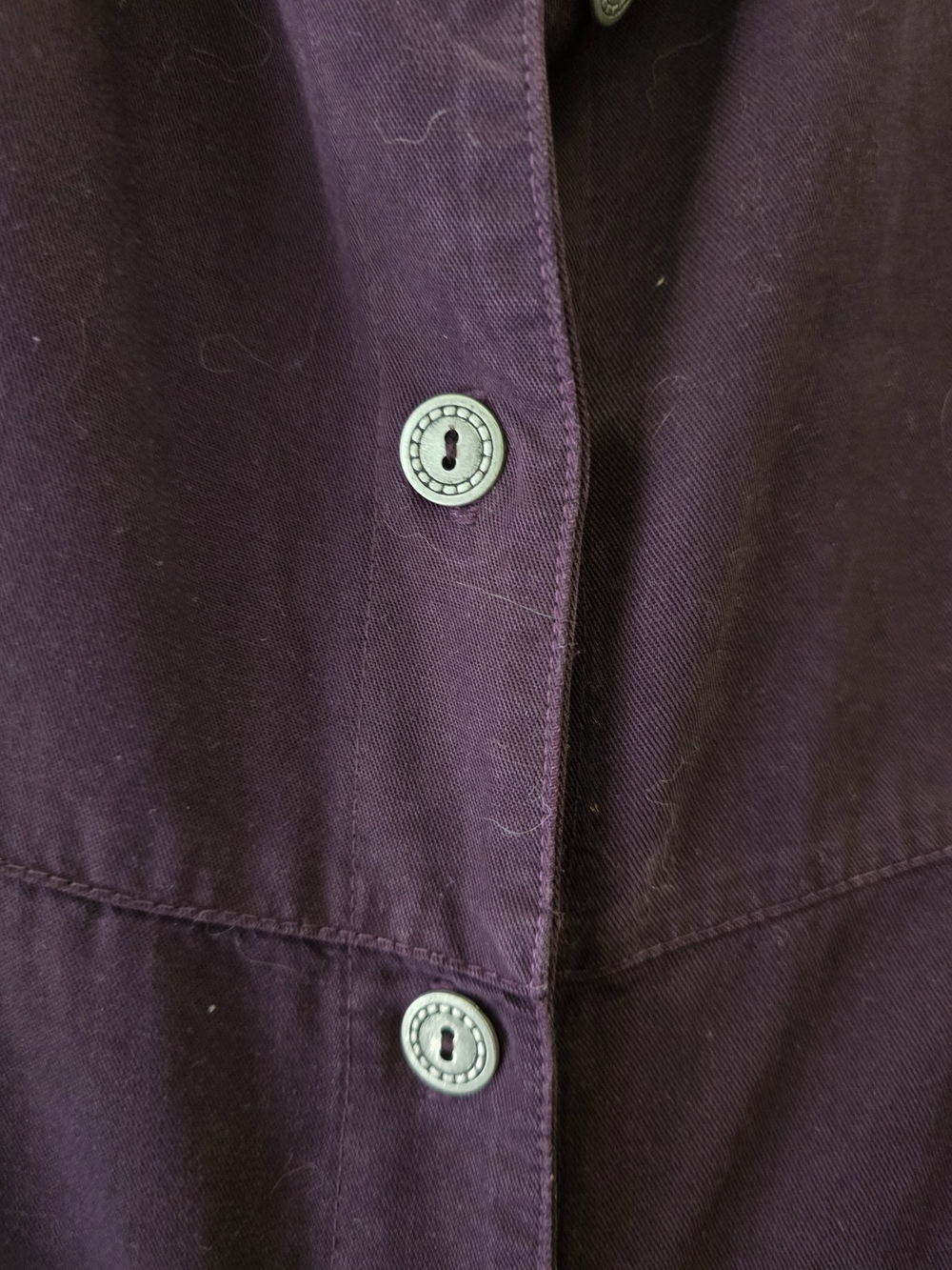 Nordstrom Button-Front Purple Tank Dress - Picture 4 of 5